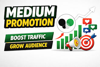 promote your medium article for organic growth and exposure, medium promotion
