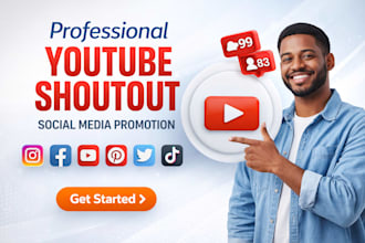 viral organic youtube influencer shoutout to 5m audience video channel promotion