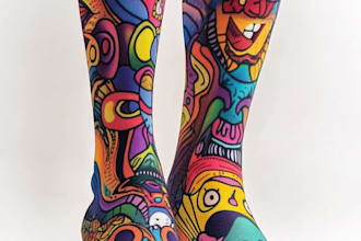 make a custom and pattern socks design