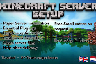 setup a minecraft server for you for a good price