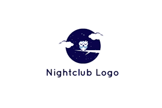 design restaurant nightclub logo with 17 hours