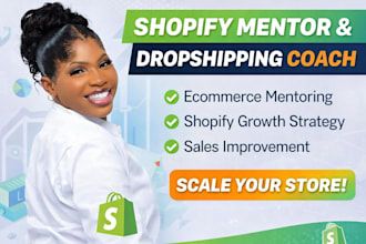 be shopify mentor dropshipping coach ecommerce mentor shopify sales manager