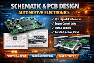 design professional power electronics schematic, pcb and circuit diagrams