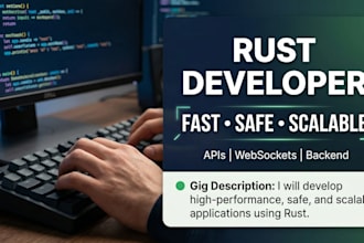 build high performance backend apps in rust