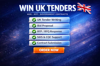 writ winning UK tender nhs bid proposal rfp rfq response cqc government contract