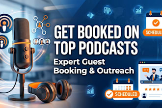 be your expert podcast guest booking and outreach specialist