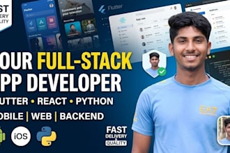 build your full stack app using flutter, native and python