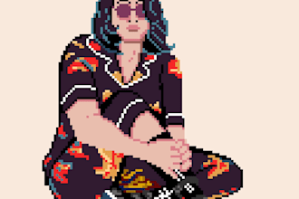 turn your photo into a cute pixel art profile picture avatar
