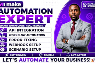 fix make com, make com automation, make com expert, make scenario, vapi ai