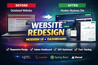 build a modern business website with admin dashboard