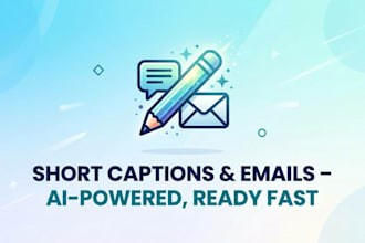 write captions emails and short content using ai