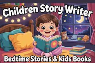 write children story book or bedtime story