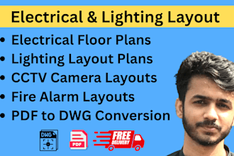 create electrical floor plans and lighting layout in autocad