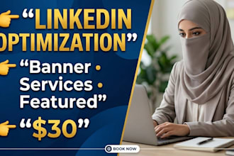 optimize linkedin headline, banner, service, featured