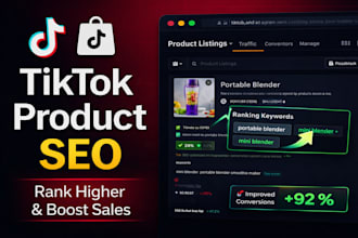 optimize tiktok shop SEO, product listings, and boost sales