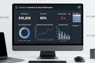 design professional excel dashboards and inventory management systems