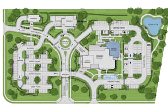 draw driveway plan, parking lot, site plan, property map