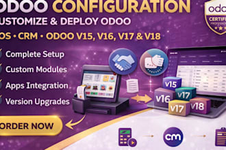 install configure customize deploy odoo pos odoo crm odoo v15 v16 v17 and v18