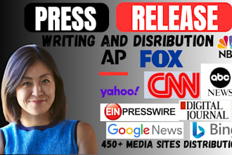 do press release distribution to top media outlets for brand  exposure