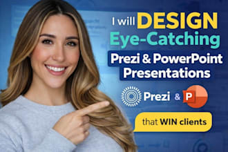 design eye catching prezi and powerpoint presentation for your business