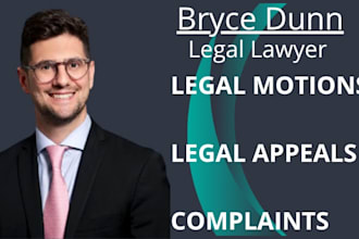 draft court complaints, legal motions, legal notices, and legal petitions
