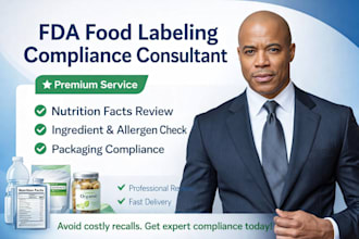 be your fda food labeling compliance consultant and reviewer
