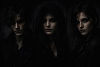create dark and fantasy cinematic profile pictures