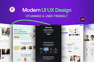 design figma landing page, website design UI UX, app design