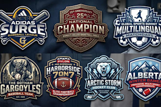design a mascot, basketball, baseball, football, hockey, team, sports logodesign