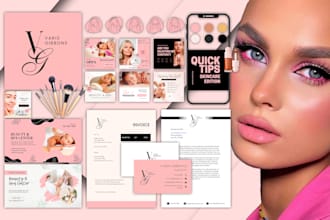 do luxury logo, canva branding kit, and brand identity