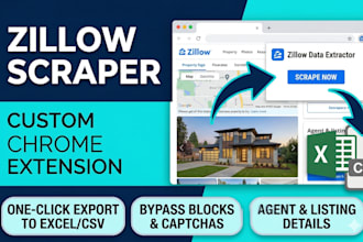 build zillow lead collecting chrome extension