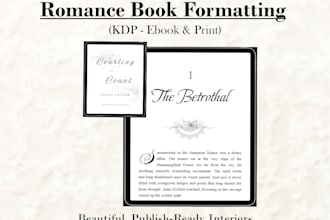 format your romance book for KDP ebook and print
