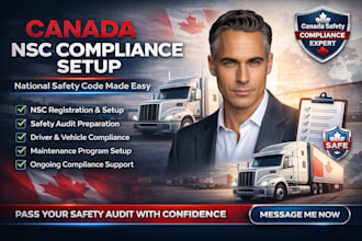 set up and manage national safety code compliance in canada nsc safety audit