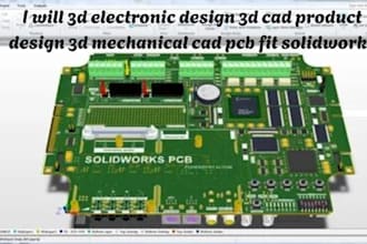 3d electronic design 3d cad product design 3d mechanical cad pcb fit solidworks