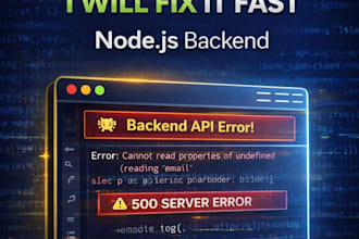 fix bugs and optimize your node backend API