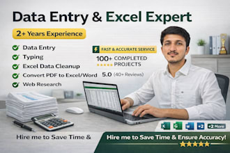 do virtual assistant services, data entry, and web research