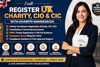 register UK charity cio cic charity commission hmrc gift aid governing documents
