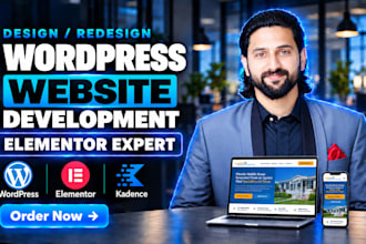redesign wordpress website development as an elementor wordpress developer