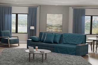 create realistic interior 3d renders in blender