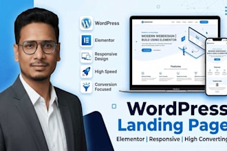 create a high converting sales landing page with elementor