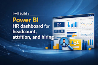 build a excel and power bi dashboard for human resources
