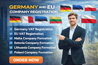 do germany company registration, german vat in malta, estonia, lithuania, poland