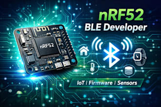 develop nrf52 ble firmware, nrf52840, iot, bluetooth low energy, pcb design