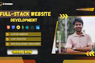 develop responsive website with full stack website development