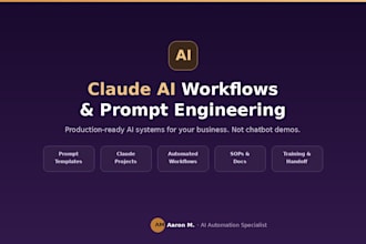 set up claude ai workflows and prompts for your business