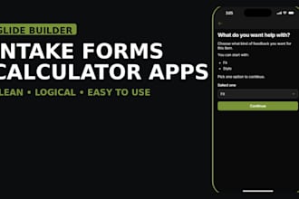 build a glide intake form or calculator app