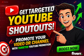 promote your video or channel with a targeted youtube shoutout promotion