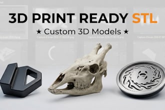 create a 3d print ready stl model from your idea