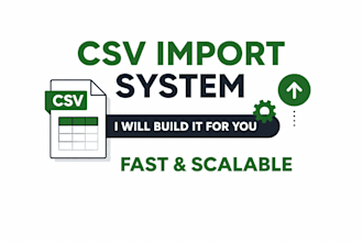 scalable CSV import system with validation and queue