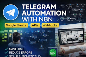 build telegram bot automation with n8n and google sheets